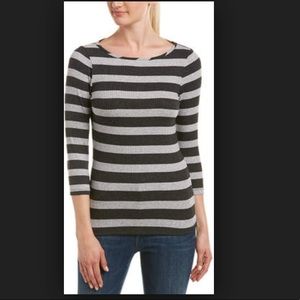 NWOT Three Dots 3/4 sleeve British T-Shirt S